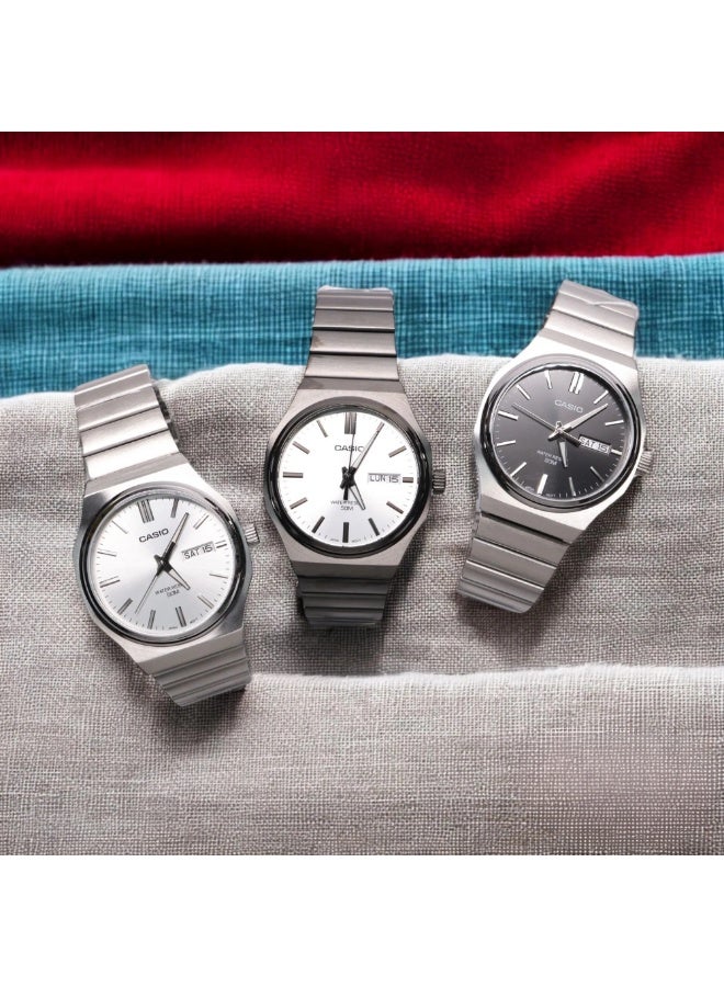 Casio MTP-E735D-7AVDF Men’s Analog Quartz Watch with Stainless Steel Bracelet, Silver Dial - Image 5